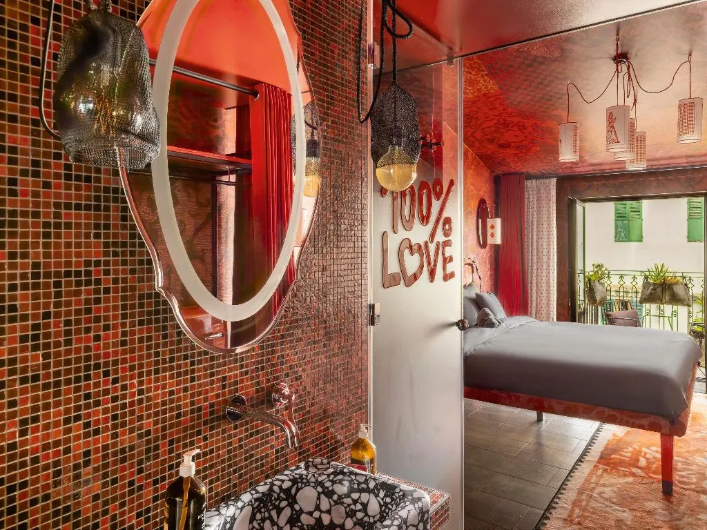 DOUBLE WITH BALCONY Room, 25hours Hotel Piazza San Paolino, Florence