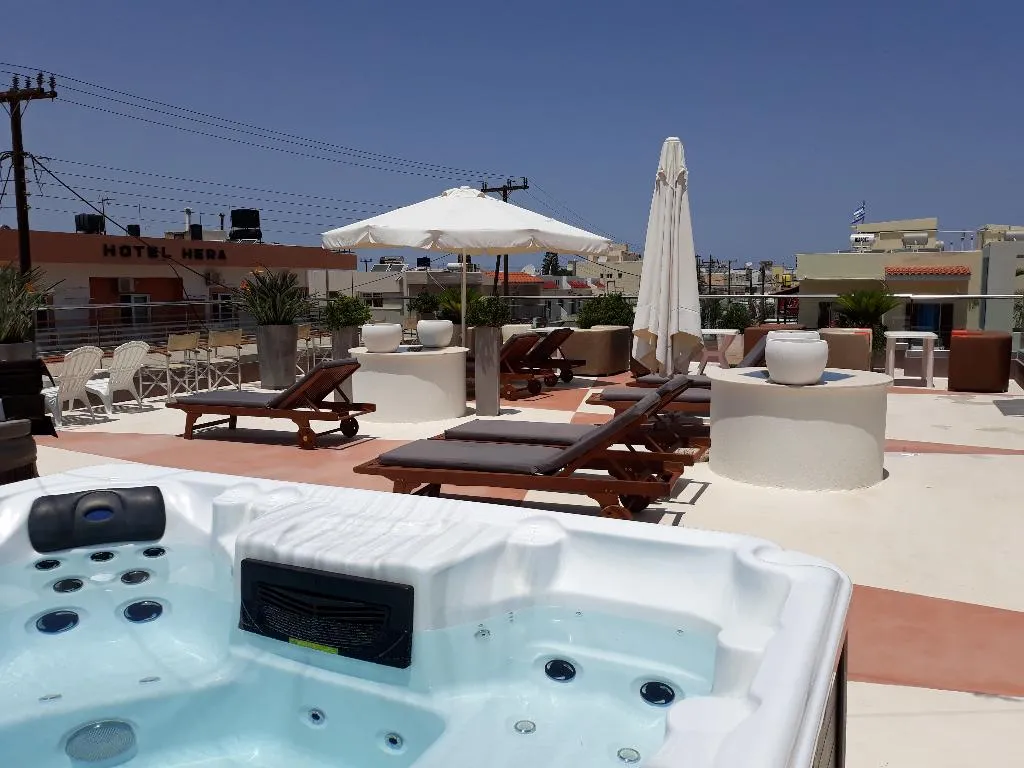 Terrace, Dionisos Hotel, Crete
