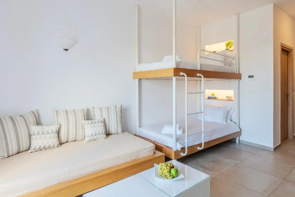 TRIPLE BUNK BED Room, Mykonaki hotel, Mykonos