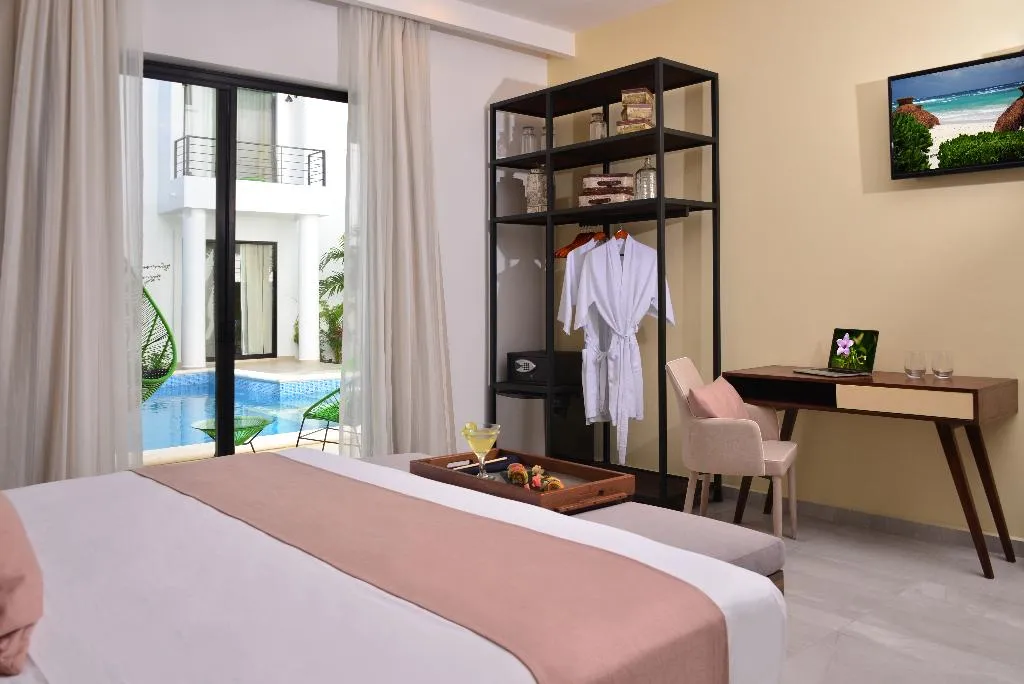 DOUBLE DELUXE POOL VIEW Room, Elements Tulum Boutique Hotel, Cancun Area