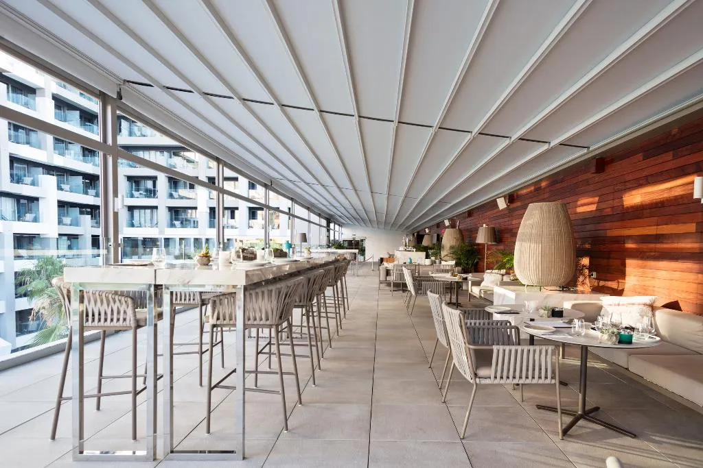 Terrace, Innside Palma Bosque Hotel, Majorca