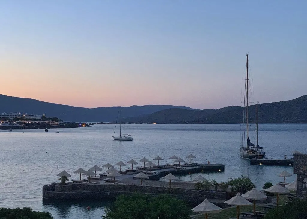 Terrace, Elounda Peninsula All Suite Hotel, Crete