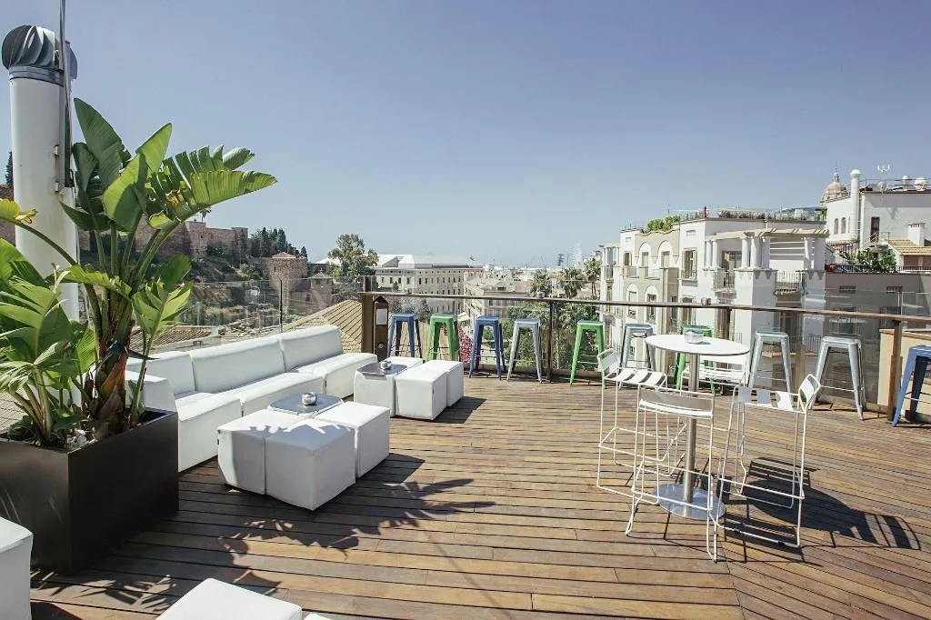 Terrace, Alcazaba Premium Hotel, Costa Del Sol