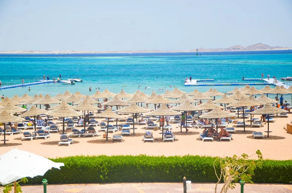 Beach, Ivy Cyrene Island  Aquapark Resort, Red Sea Riviera