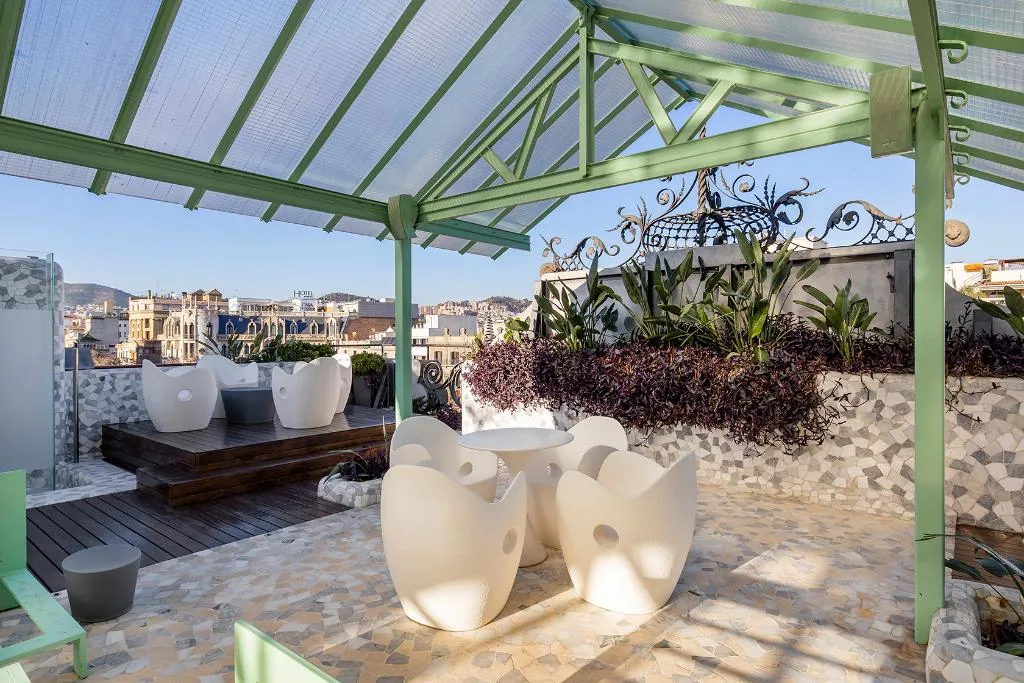 Terrace, El Palauet Modernist Suites, Barcelona