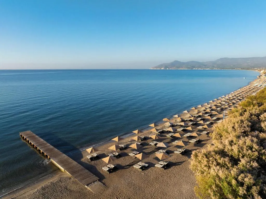 Beach, Doryssa seaside resort, Samos