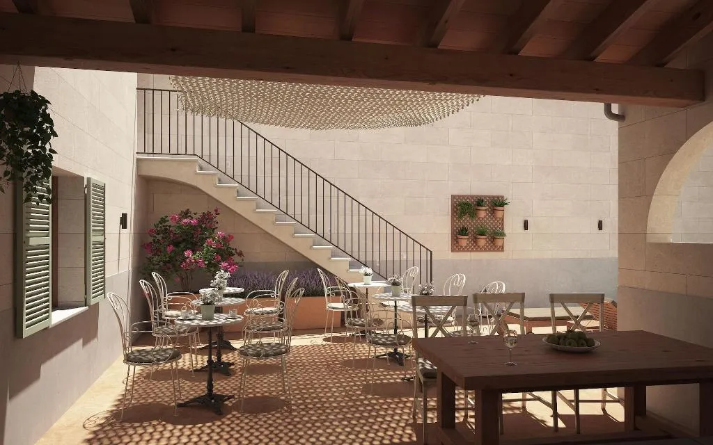 Terrace, Casal de Petra - Rooms & Pool, Majorca