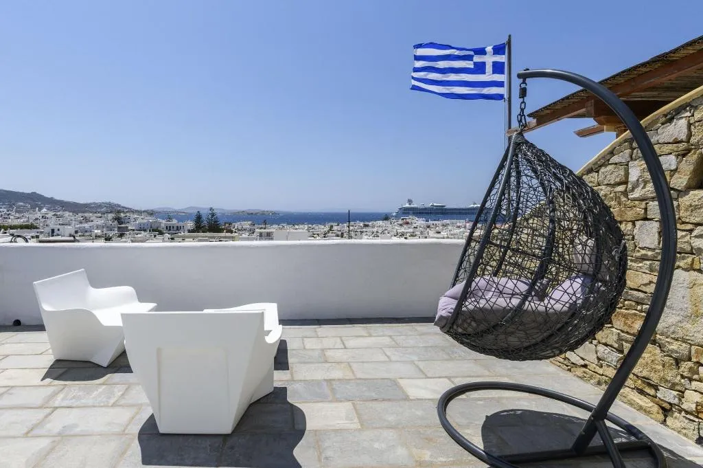 Terrace, Dimele Rooms & Studios, Mykonos