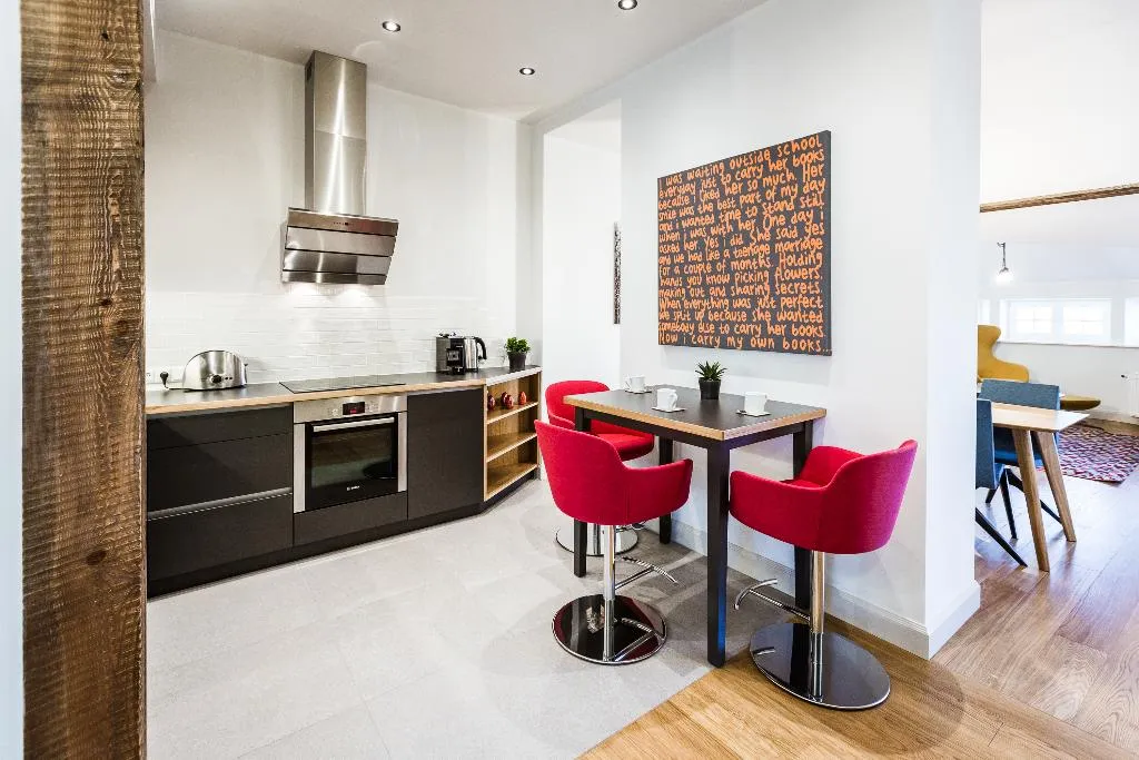 APARTMENT TWO BEDROOMS WITH TERRACE Room, Riga Lux Apartments Skolas Street 20, Riga