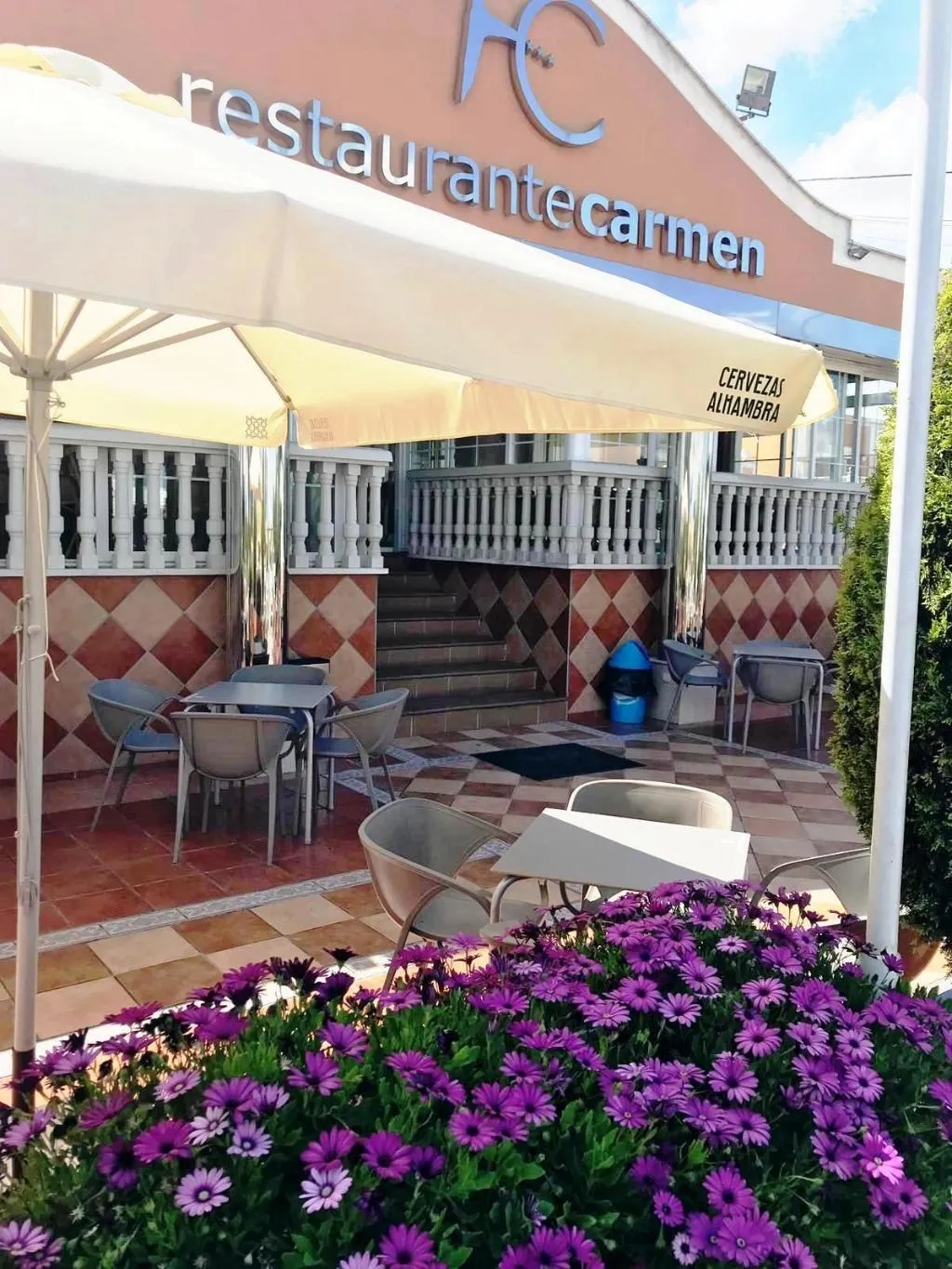 Terrace, Hotel Carmen, Costa Del Sol
