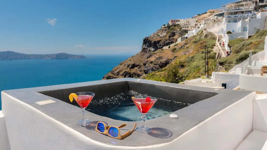 Double or Twin SEA VIEW Room, Katris Apartments, Santorini
