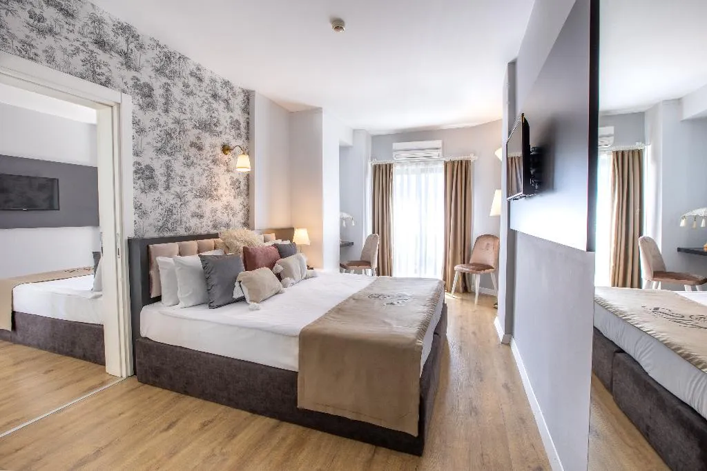 FAMILY ROOM TWO BEDROOMS TWO BATHROOMS Room, Niss Lara Hotel, Antalya