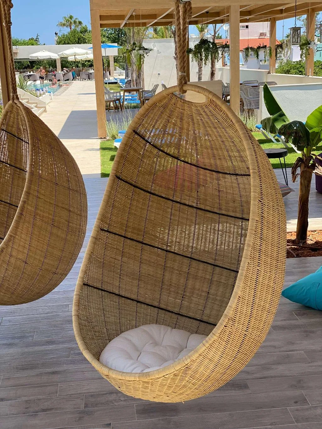 Terrace, COOEE Kyknos Beach Hotel & Bungalows, Crete
