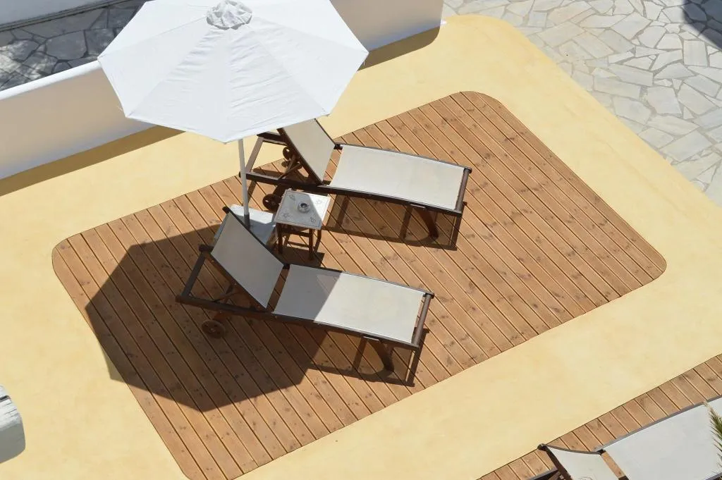 Terrace, Corfos Hotel, Mykonos