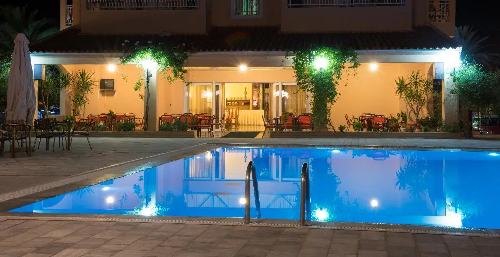 Pool, Sunset, Corfu