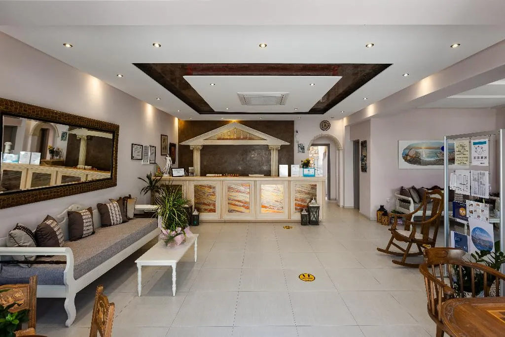 Lobby, Polydefkis Hotel, Santorini
