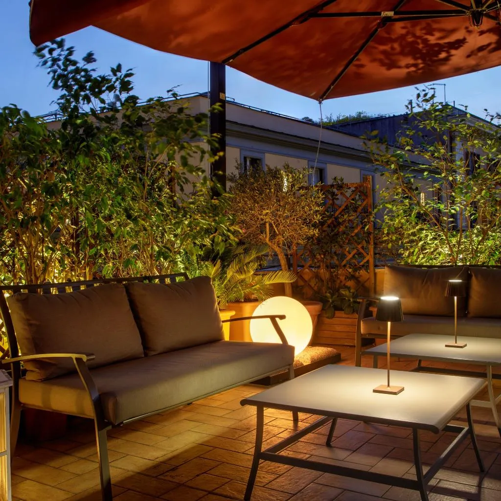 Terrace, Hotel Monte Cenci, Rome