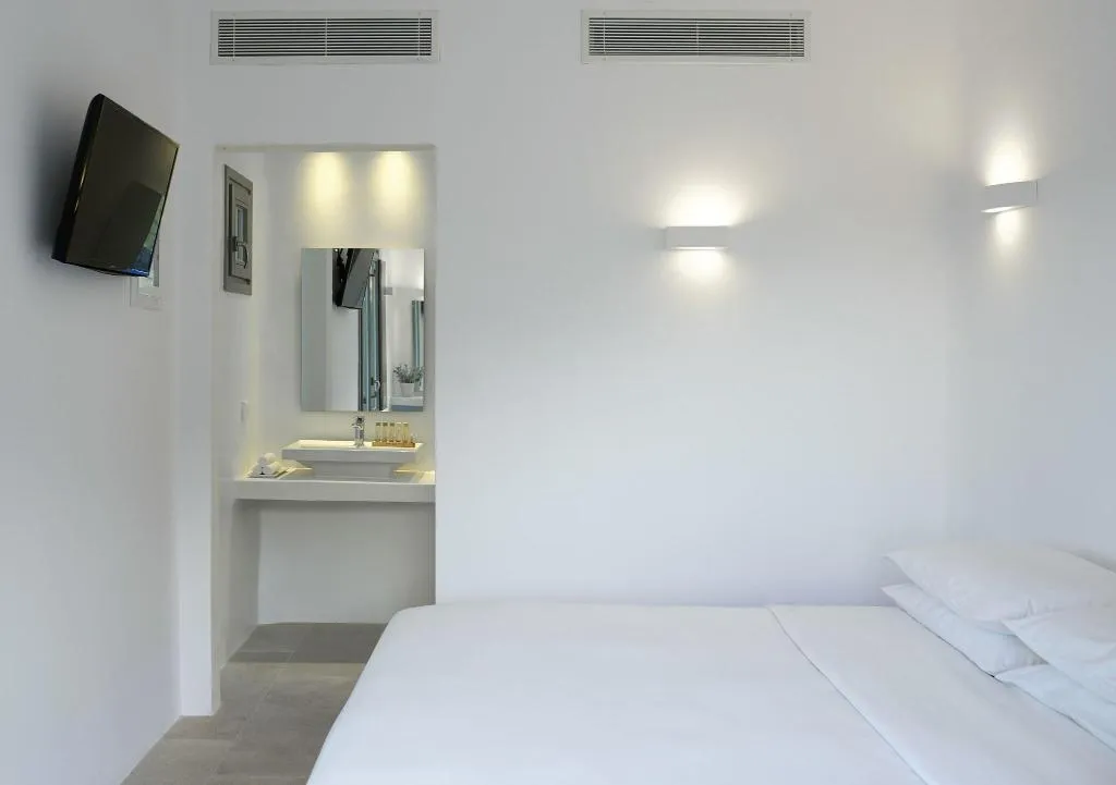 DOUBLE QUEEN SIZE BED Room, Aurora Santorini, Santorini