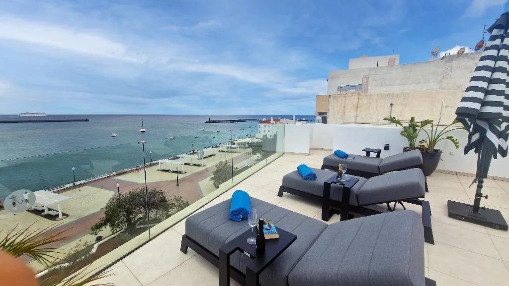 Terrace, Blue Marina Suites Boutique Apartments, Lanzarote