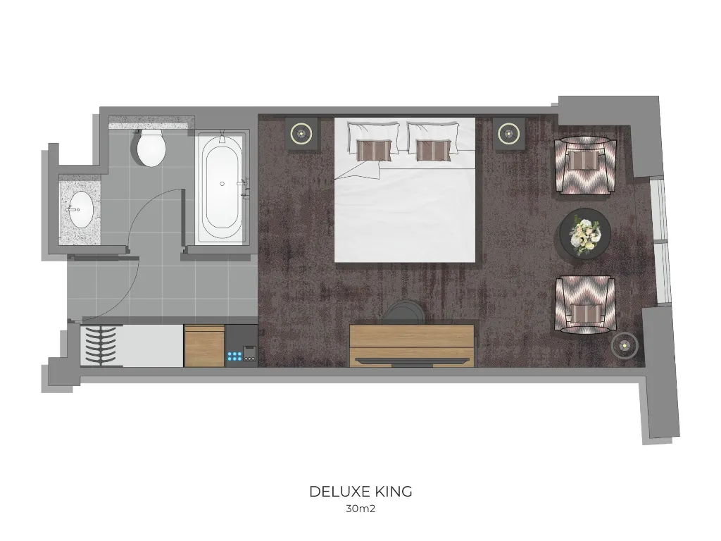 DOUBLE DELUXE KING BED Room, The Spencer Hotel, Dublin