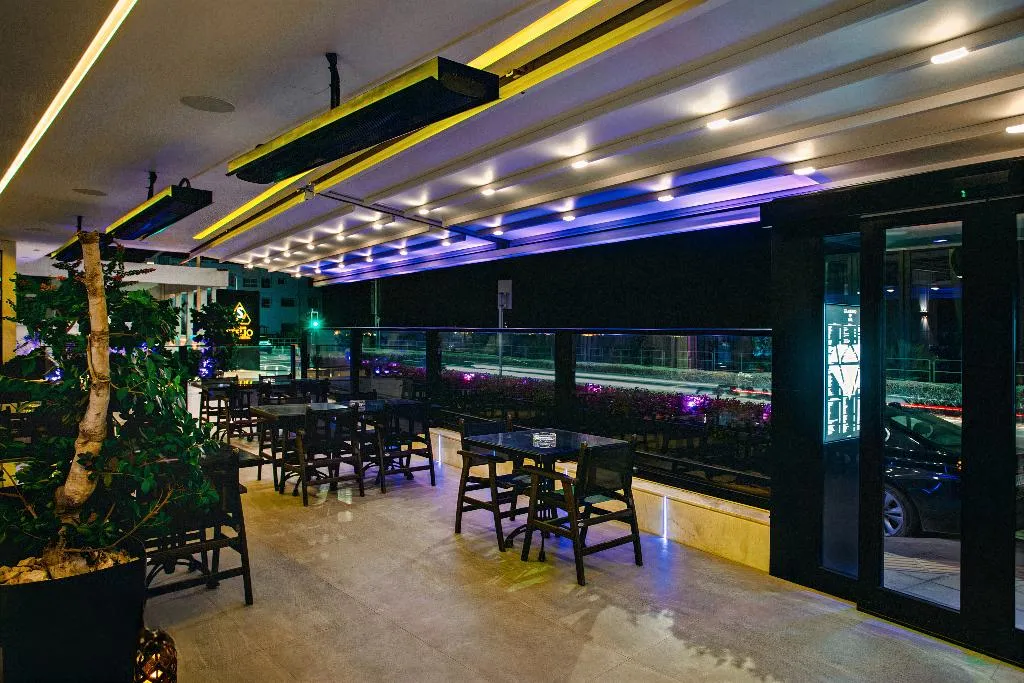 Terrace, The Ciao Stelio Deluxe Hotel, Cyprus