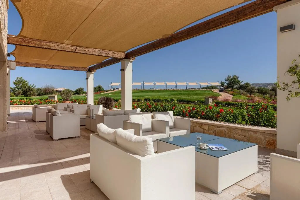 Terrace, Aphrodite Hills Rentals Premium Serviced Apartment, Cyprus