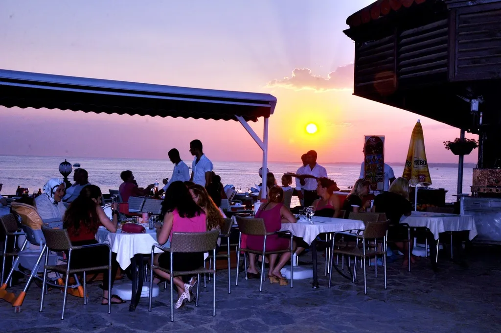 Restaurant, Side Altinkum Bungalow Hotel, Antalya