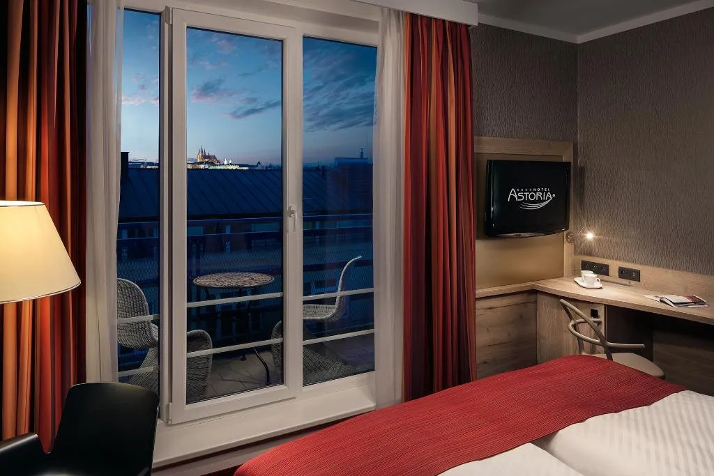 Double or Twin SUPERIOR WITH BALCONY Room, Astoria Hotel Prague, Prague