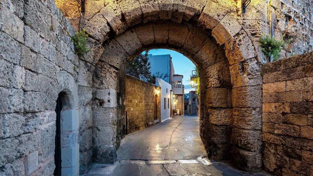 Terrace, Kokkini Porta Rossa, Rhodes