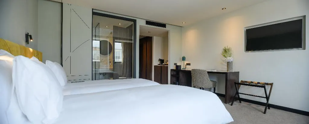 DOUBLE DELUXE TWO BEDS Room, JM Suites Hotel Eco-Friendly Casablanca, Casablanca