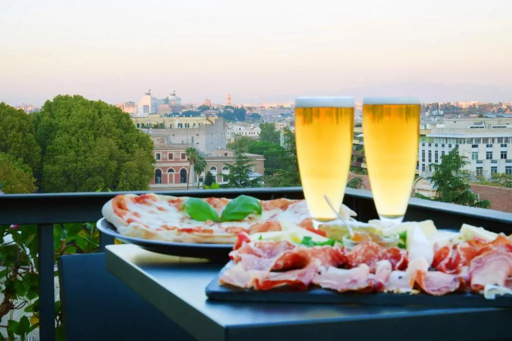 Terrace, Trilussa Palace Congress & Spa, Rome