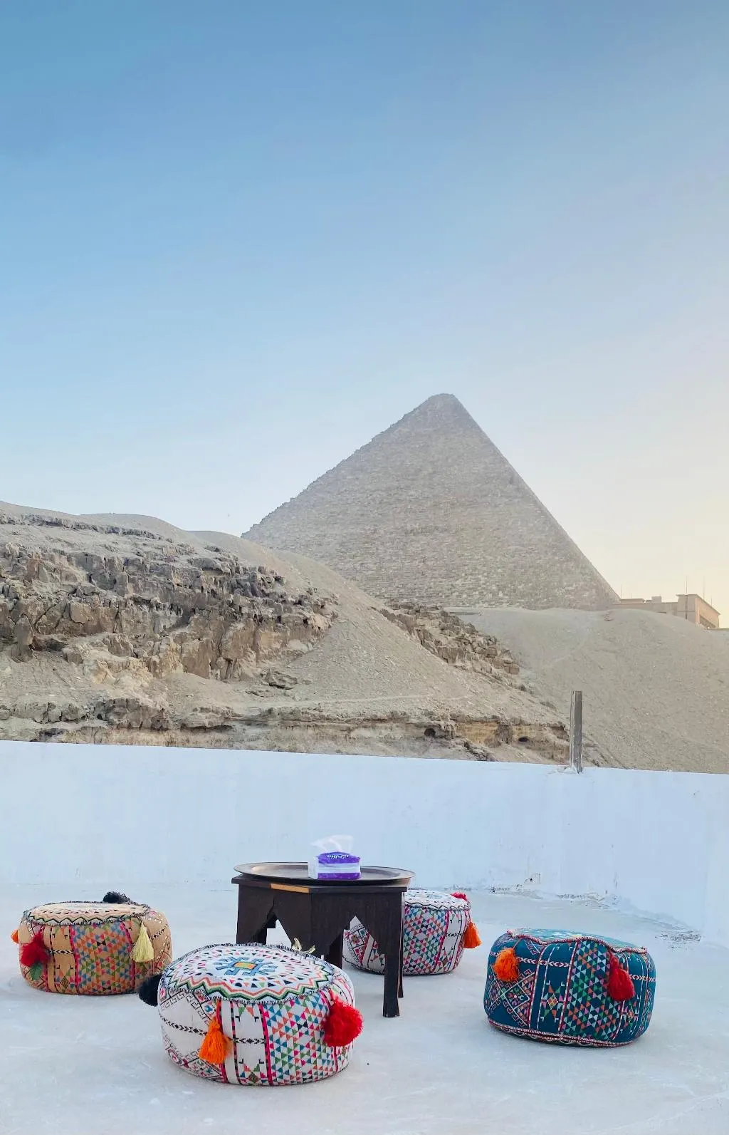 General view, Villa Khufu Pyramids Hotel, Cairo