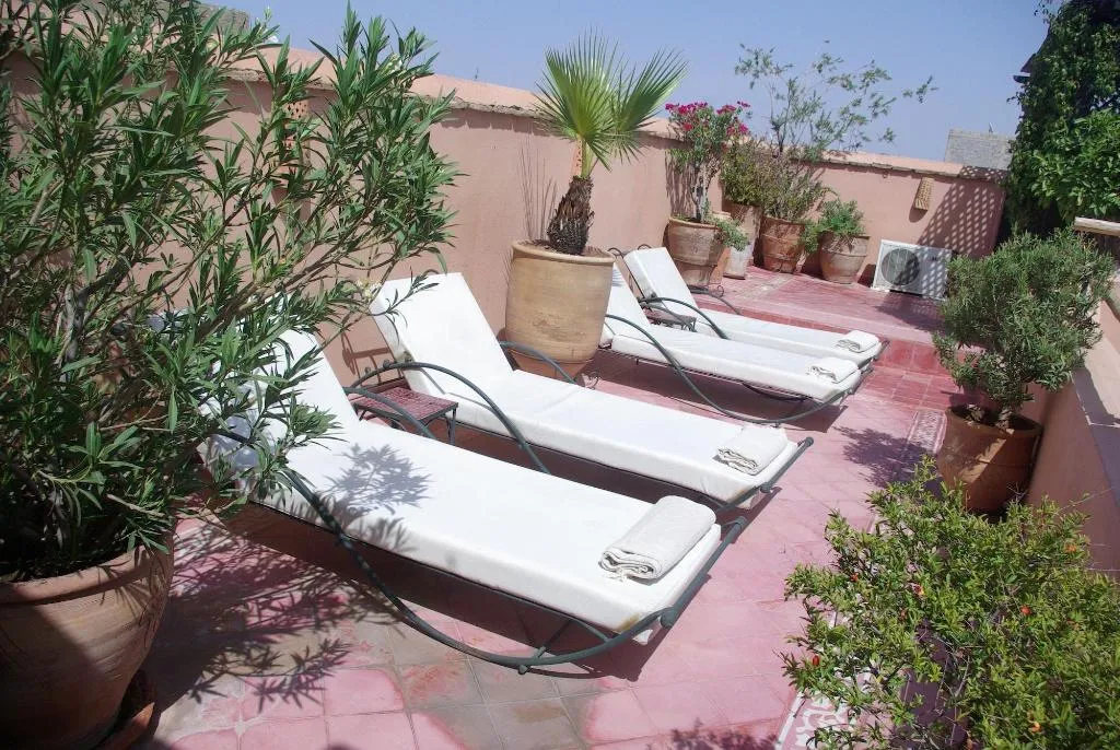 Terrace, Riad Dar Dialkoum, Marrakech