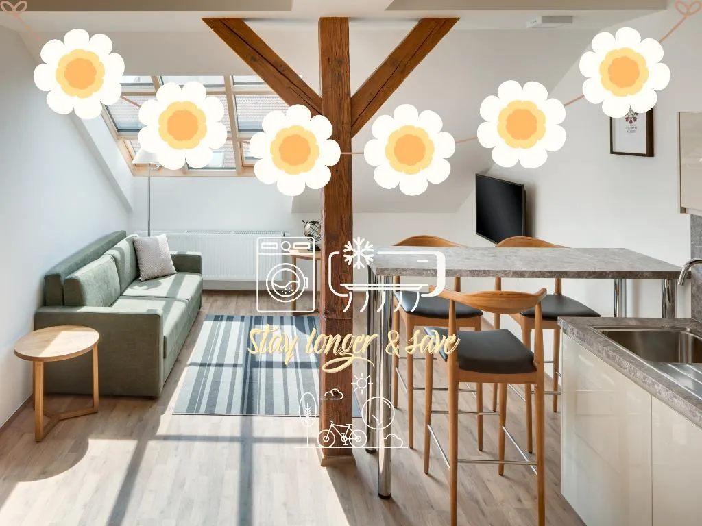 APARTMENT TWO BEDROOMS ONE BATHROOM Room, Louren Apartments, Prague
