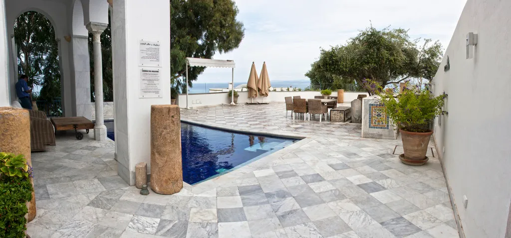 Terrace, La Villa Bleue, Tunisia