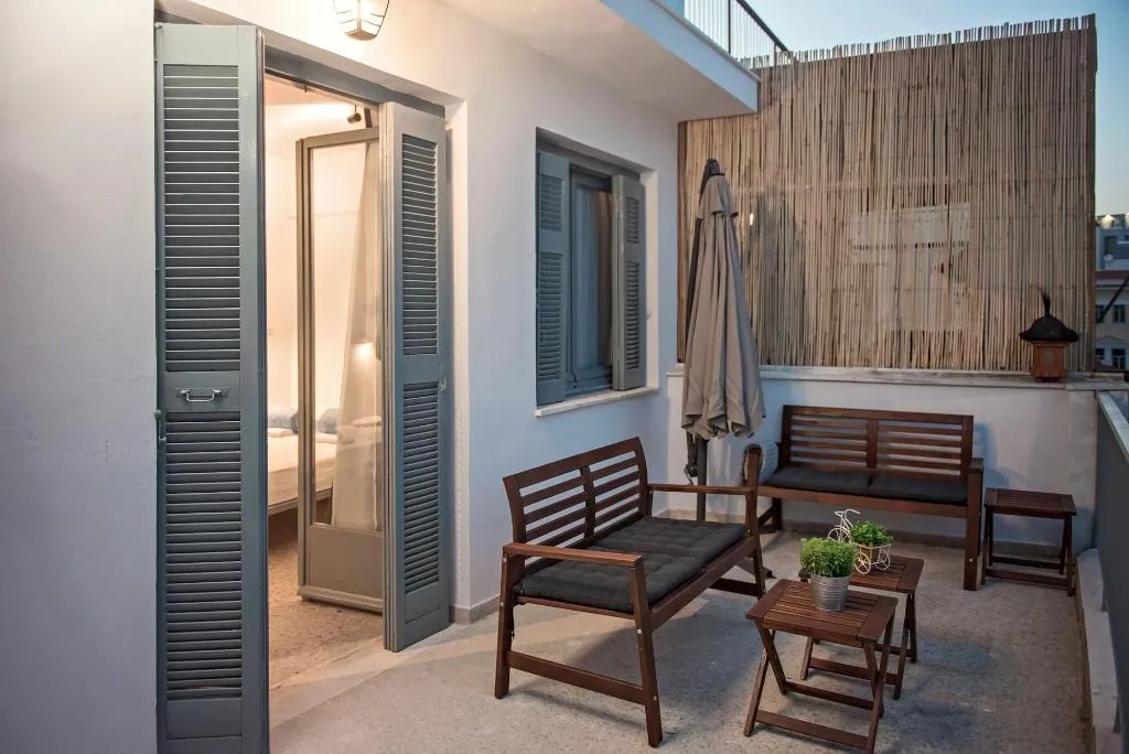 Terrace, Bedbox Hostel, Athens