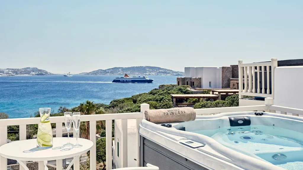 SUITE SEA VIEW HONEYMOON Room, Mykonos Princess Hotel, Mykonos