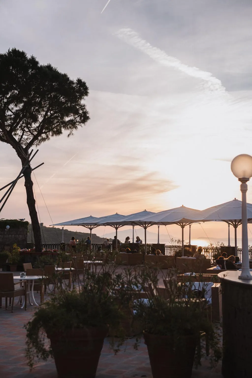 Terrace, Grand Hotel Europa Palace, Naples