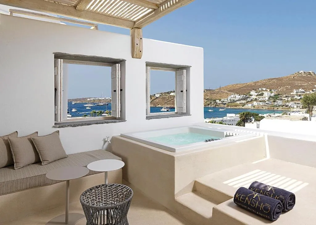 Double or Twin DELUXE SIDE SEA VIEW Room, Hotel Kove & Spa Mykonos - Collection MGallery, Mykonos