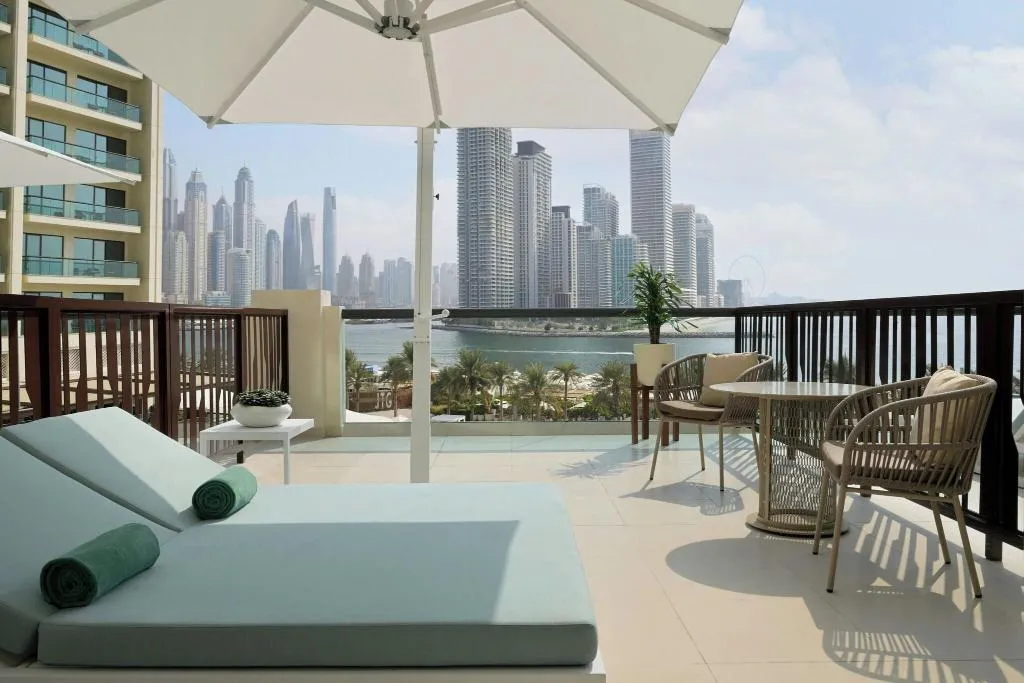 DOUBLE SEA VIEW WITH TERRACE Room, Marriott Resort Palm Jumeirah Dubai, Dubai