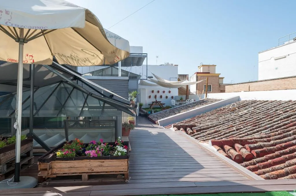 Terrace, The Nomad Hostel, Seville