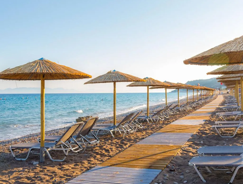 Beach, Dionysos, Rhodes
