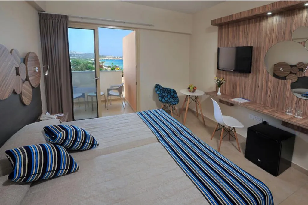 Double or Twin SEA VIEW Room, Nelia Beach Hotel & Spa, Cyprus