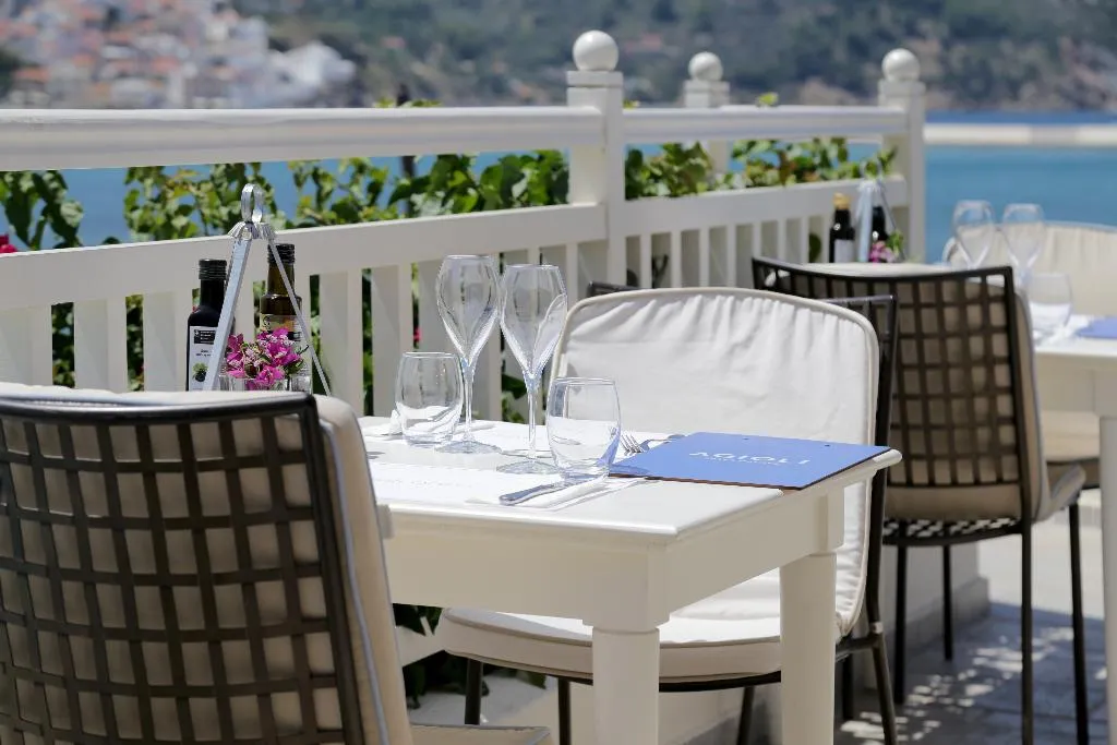 Restaurant, Skopelos Village Hotel, Skiathos