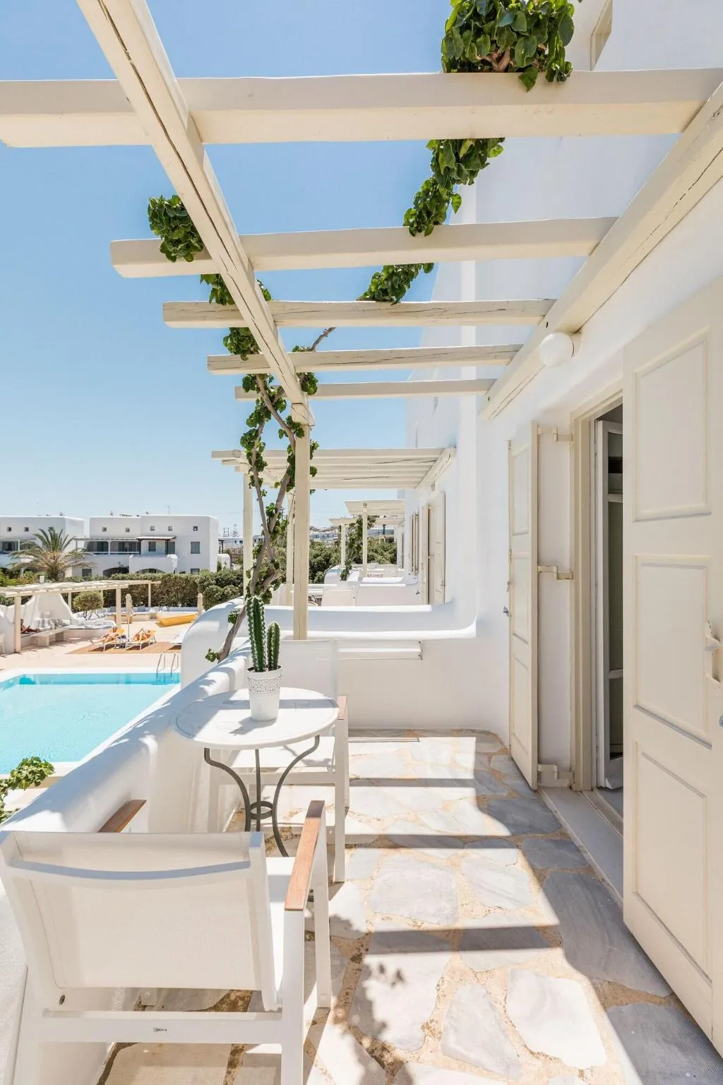 Terrace, Corfos Hotel, Mykonos