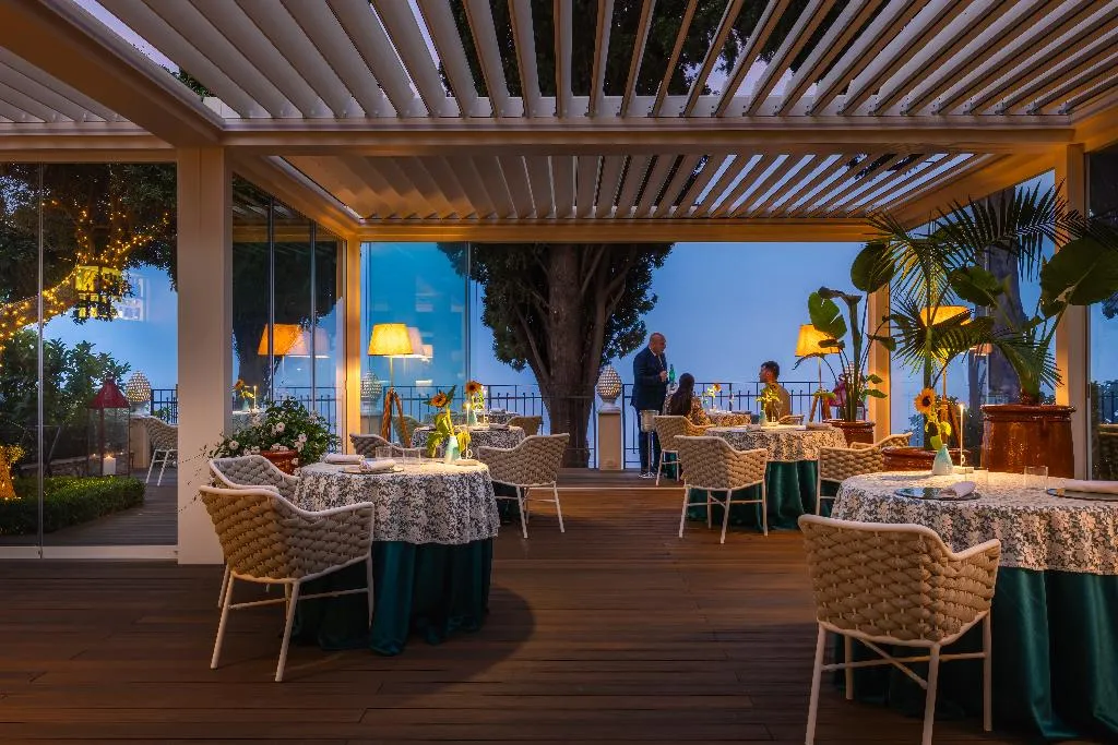 Restaurant, Grand Hotel San Pietro, Taormina