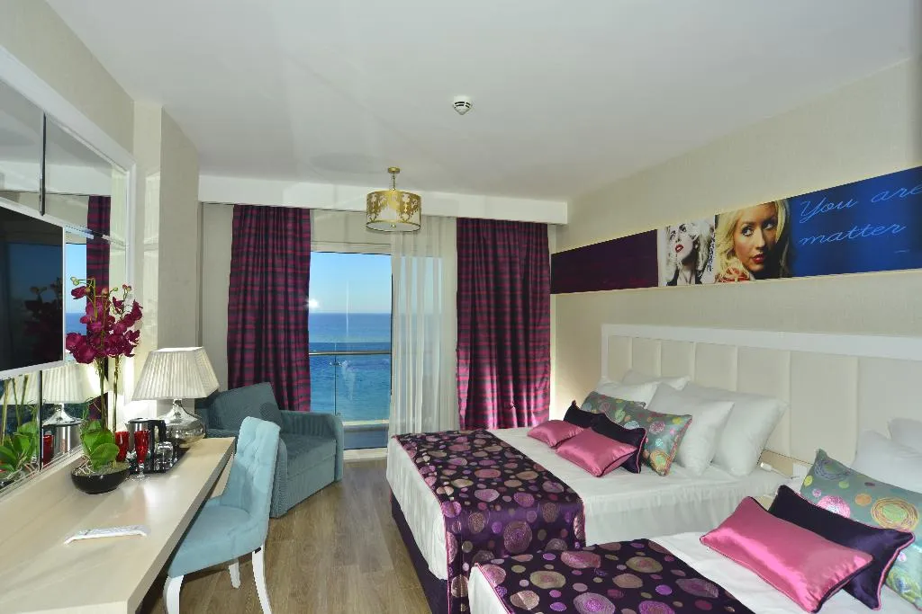 DOUBLE SINGLE USE DELUXE SIDE SEA VIEW Room, Azura Deluxe Resort & Spa Avsallar, Antalya