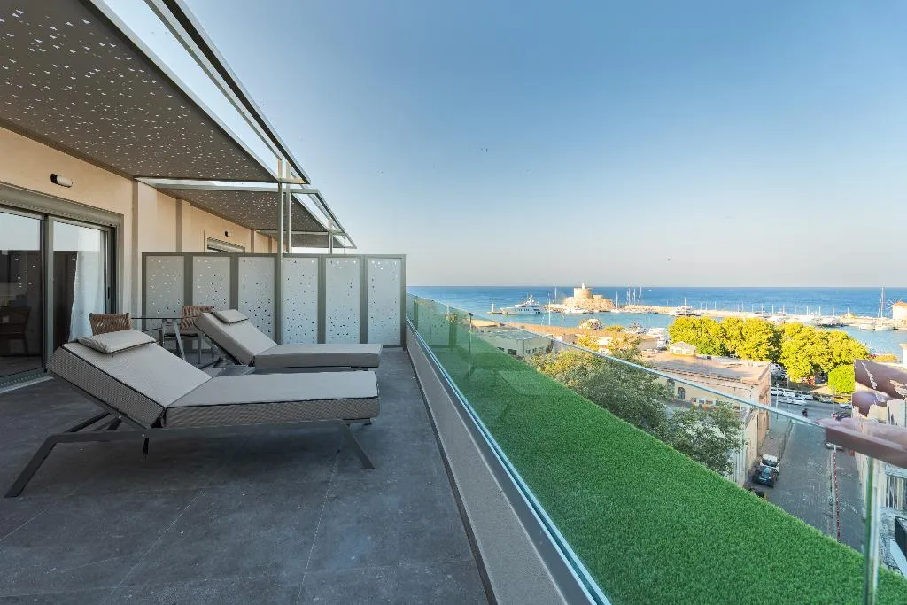 SUITE DELUXE ONE BED Room, Philia Center Suites, Rhodes