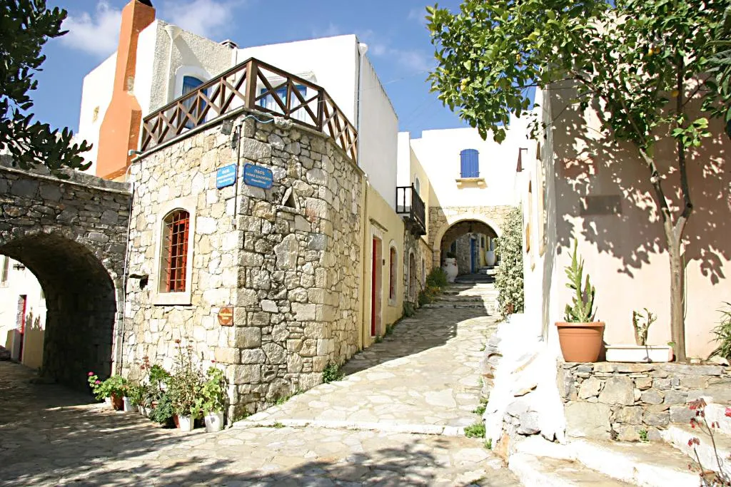 Lobby, Arolithos Traditional Cretan Village, Crete