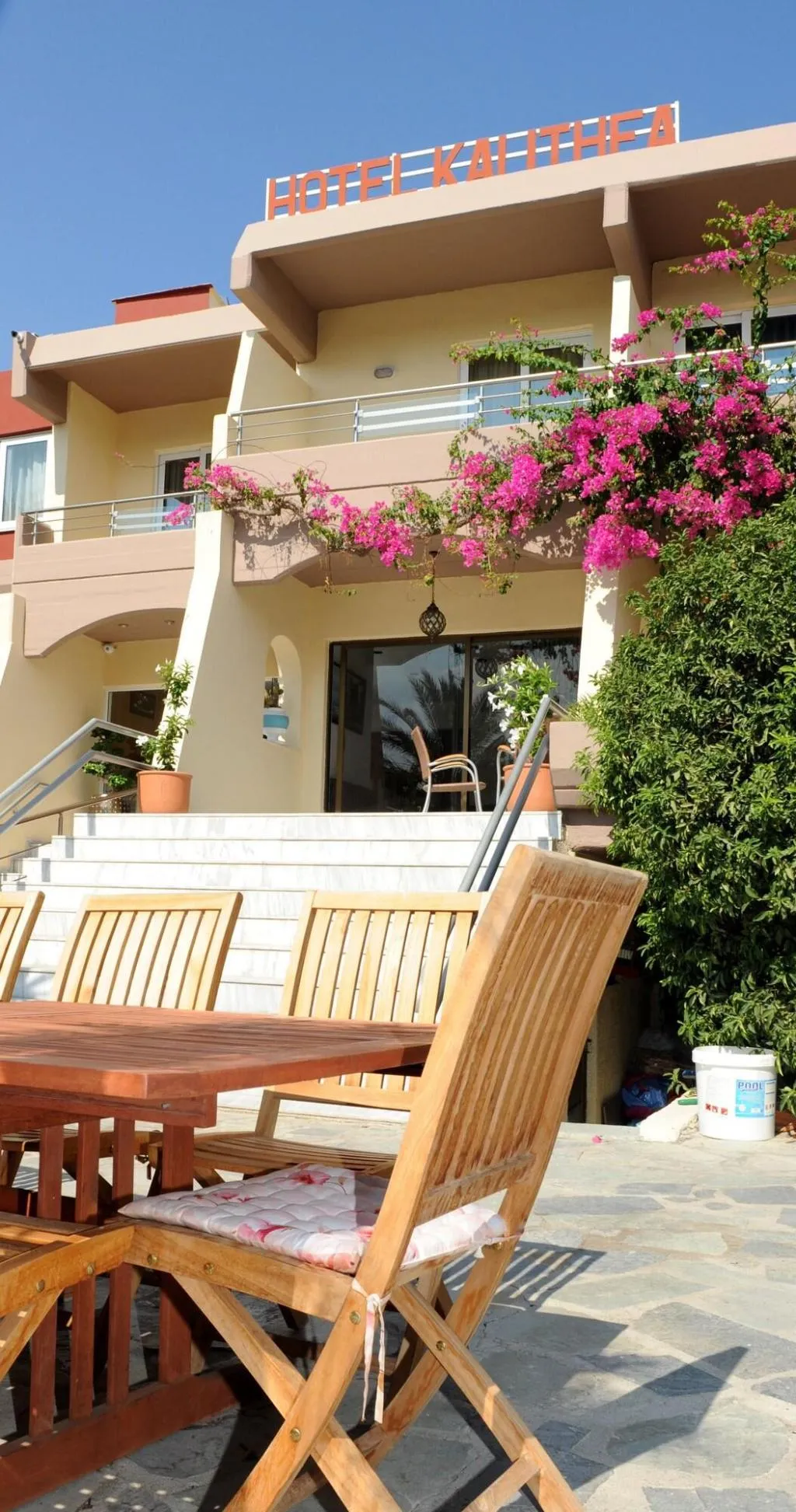Terrace, Kalithea Hotel, Rhodes